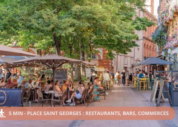 Climatise Centre Toulouse, St Georges, Prox Capitole, Wifi טולוז